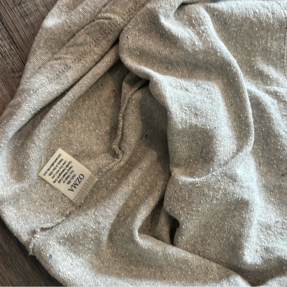 LOU TEE(Regen Silk Noil Jersey) speckled Heather Grey-size XS RV:$138 - Picture 13 of 16